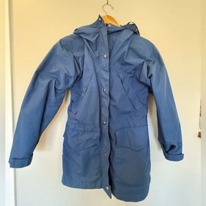 VINTAGE Rare Chinook Sport GORETEX Banana Equipment Blue Fabric Parka Medium